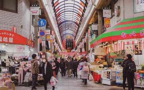 shopping in osaka japan.